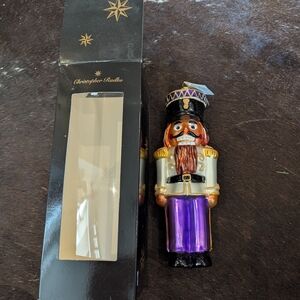 Christopher Radko Clara's Beaux Ornament with Black and Gold Accents